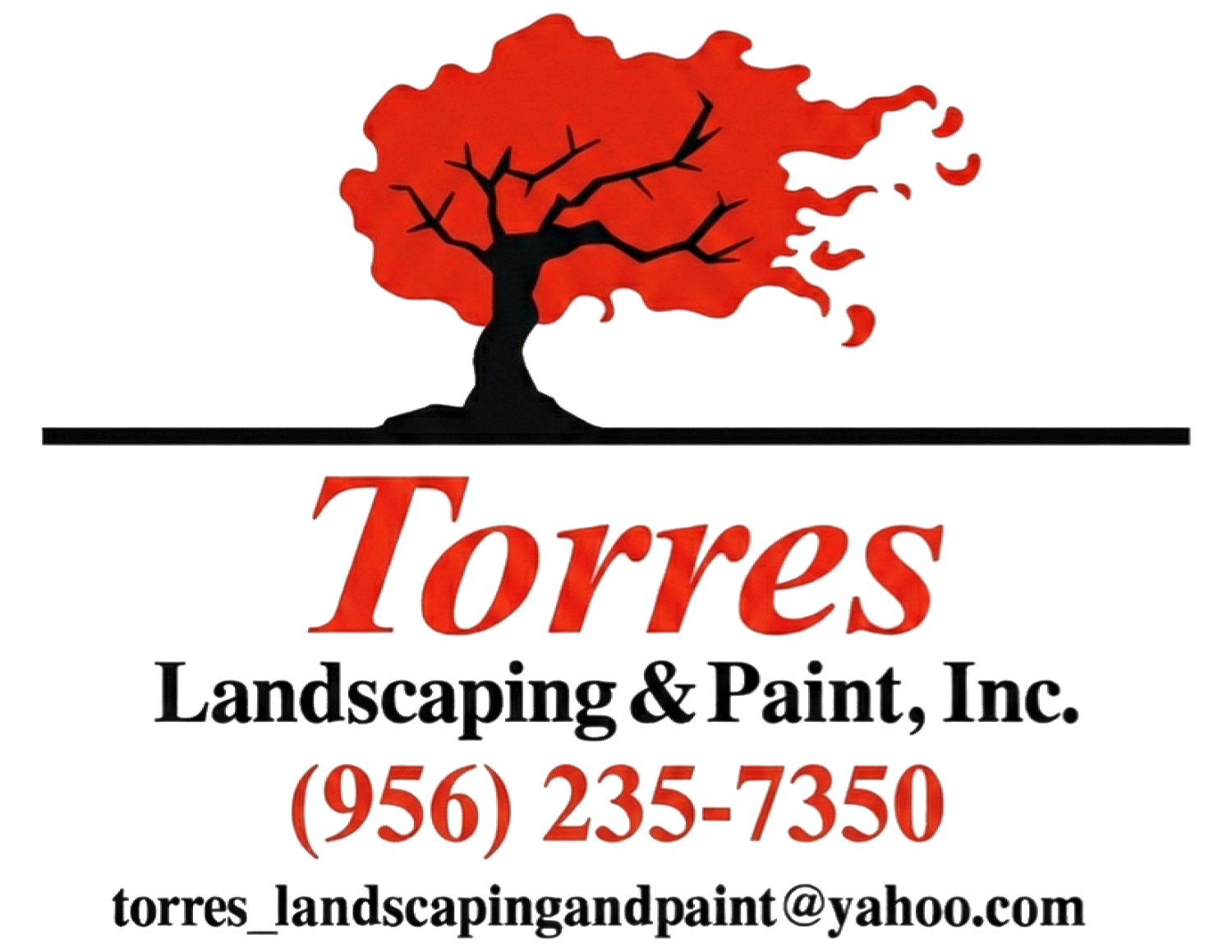 Torres Landscaping & Paint Business Card